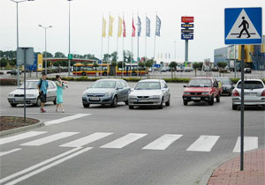 oznakowane przej�cie dla pieszych