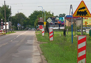 przejazd kolejowy w obszarze zabudowanym