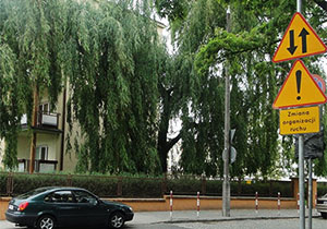 odcinek jezdni o ruchu dwukierunkowym