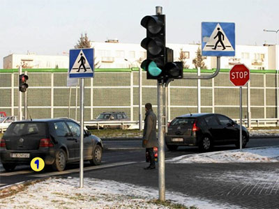 sygnalizator S-1 i znak STOP sygnalizator S-1 i STOP