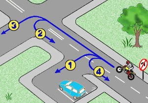 kt�ry tor jazdy jest dozwolony po mini�ciu tego znaku