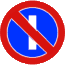 B-35 znak zakazu postoju w dni nieparzyste