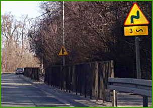 trzy niebezpieczne zakręty