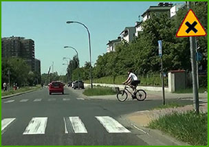 skrzyżowanie dróg równorzędnych