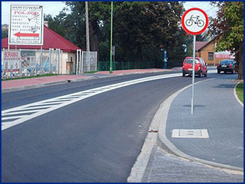 zakaz wjazdu rowerów