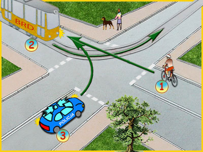 pojazd uprzywilejowany będący w akcji ma pierwszeństwo