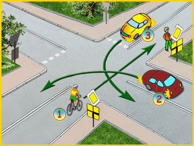 skrzyżowanie ze znakami