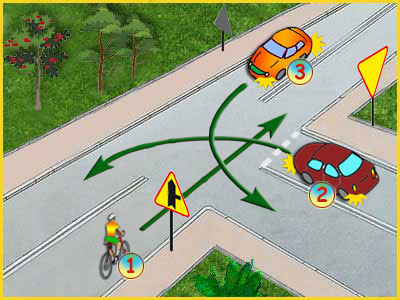 skrzyżowanie ze znakami