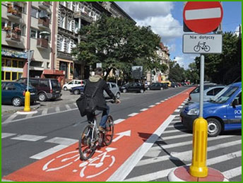 prawidłowa jazda kontrapasem