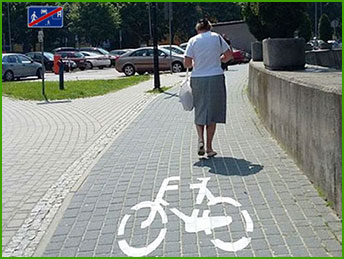 piesza w strefie zamieszkania