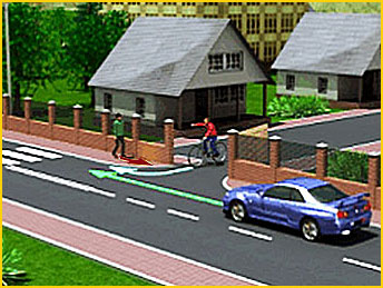 rowerzysta włącza się do ruchu