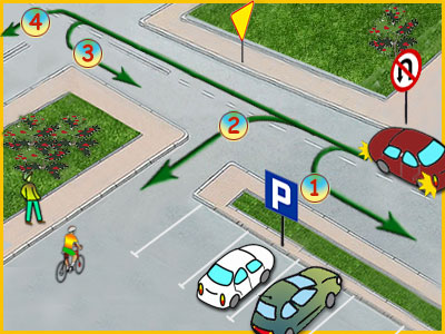 który tor jazdy jest dozwolony po minięciu tego znaku?