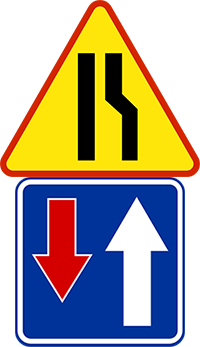 pierwszeństwo na zwężeniu