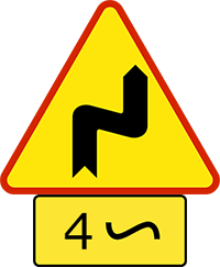 cztery niebezpieczne zakręty