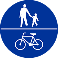 droga dla pieszych i rowerzystów