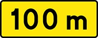odległość znaku ostrzegawczego od miejsca niebezpiecznego